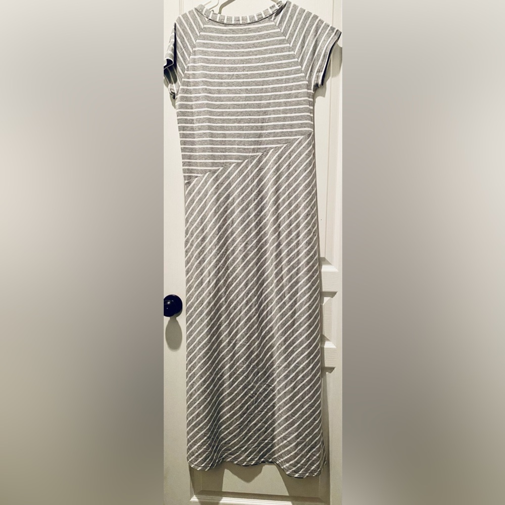 Athleta Short sleeve Makai Jersey Striped Maxi Dress - Picture 5 of 6